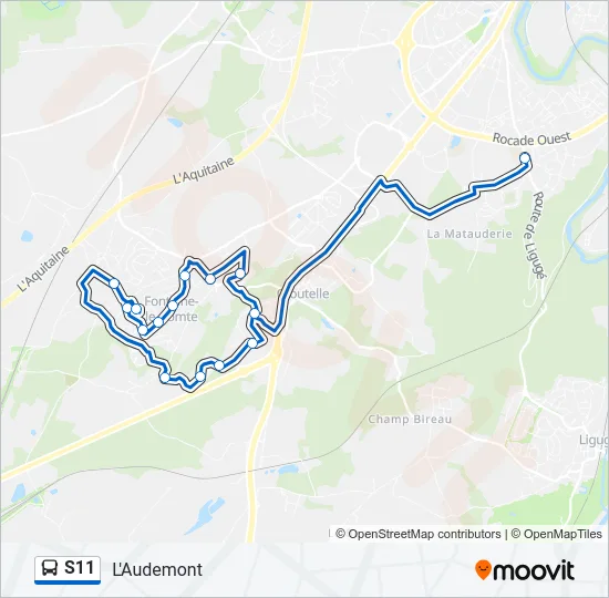 S11 Bus Line Map