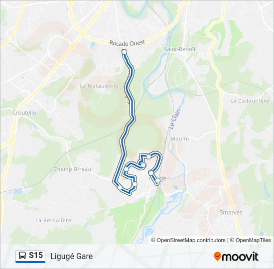 S15 Bus Line Map