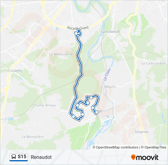 S15 Bus Line Map