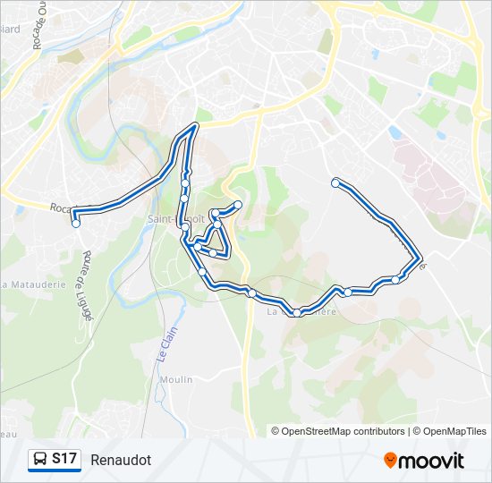S17 Bus Line Map