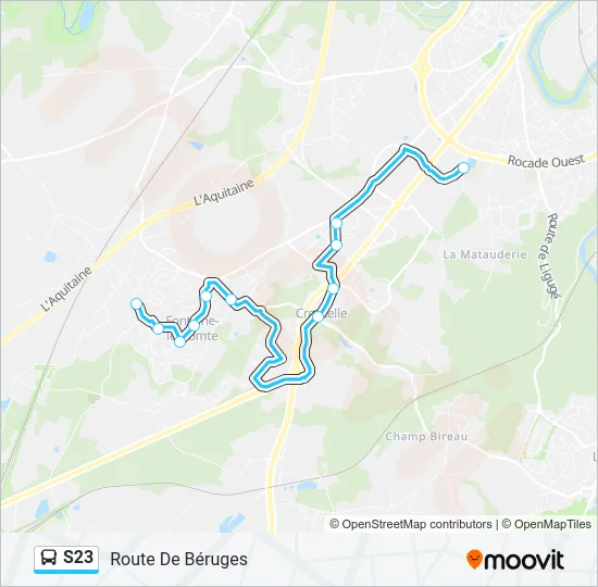 S23 Bus Line Map