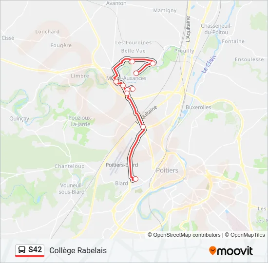 S42 Bus Line Map