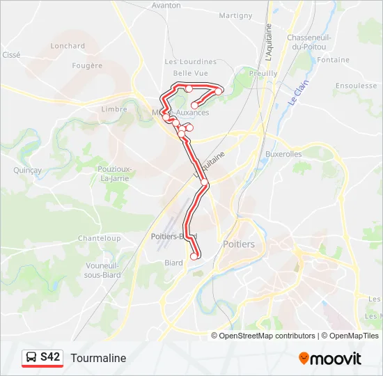 S42 Bus Line Map