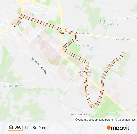 S60 Bus Line Map