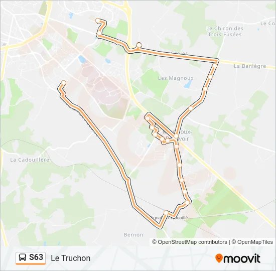 S63 Bus Line Map