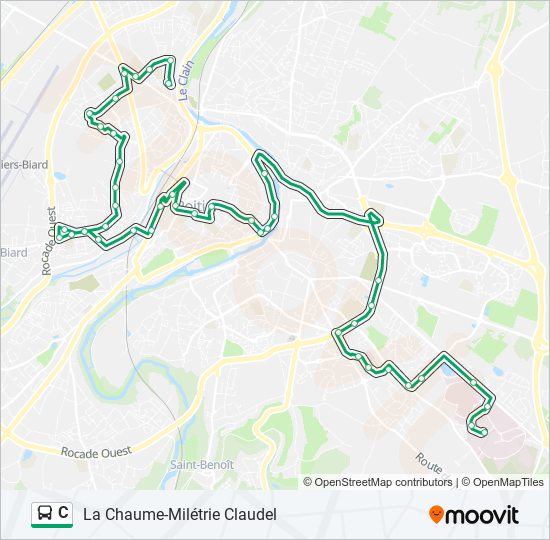 Mapa de C de autobús