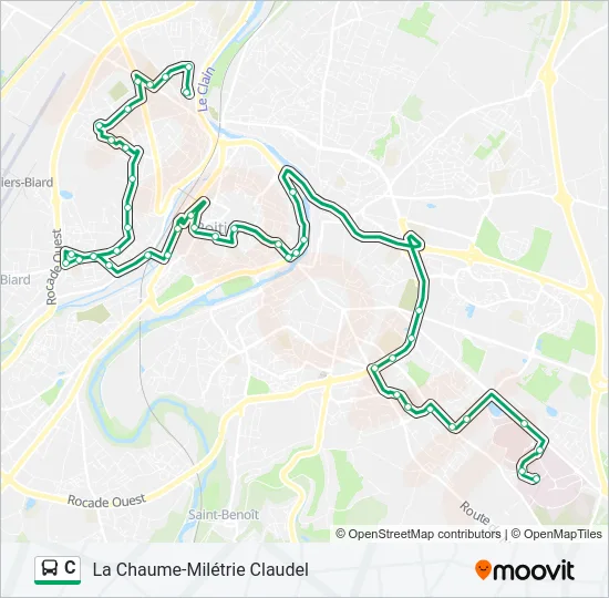 C Bus Line Map