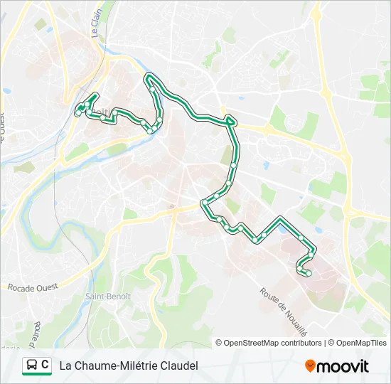 C Bus Line Map