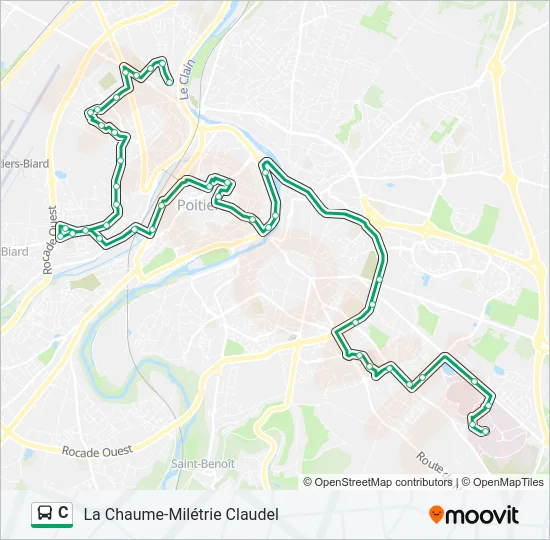 C Bus Line Map