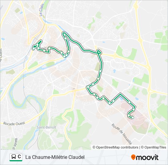 Mapa de C de autobús