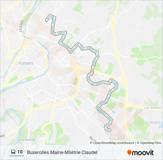 10 Bus Line Map
