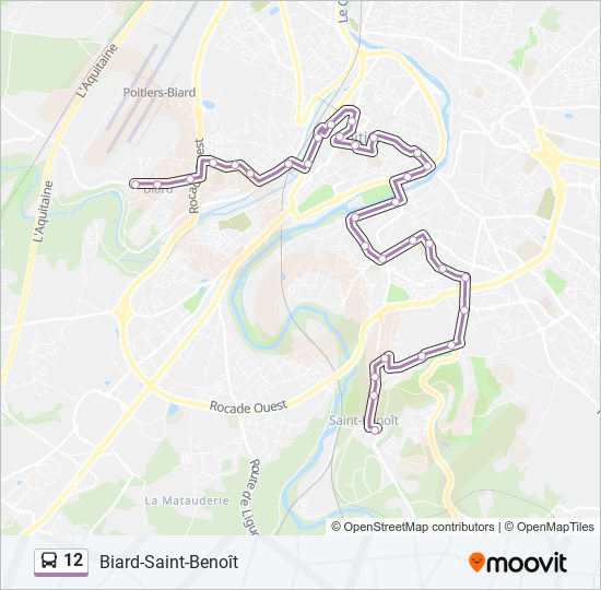 12 bus Line Map