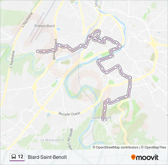 12 Bus Line Map