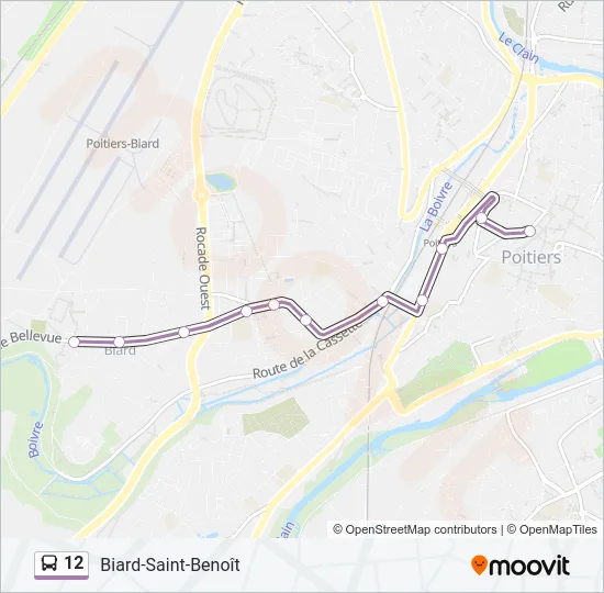 12 Bus Line Map