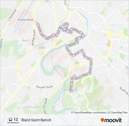 12 Bus Line Map