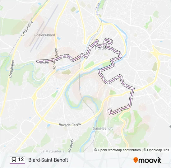 12 Bus Line Map