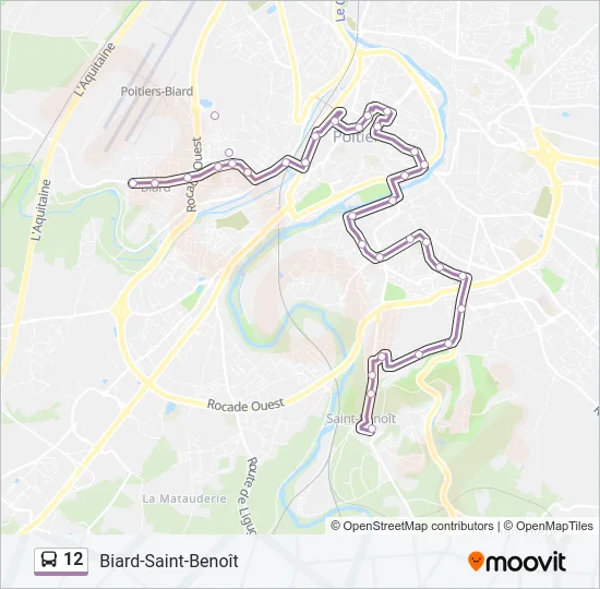 12 Bus Line Map