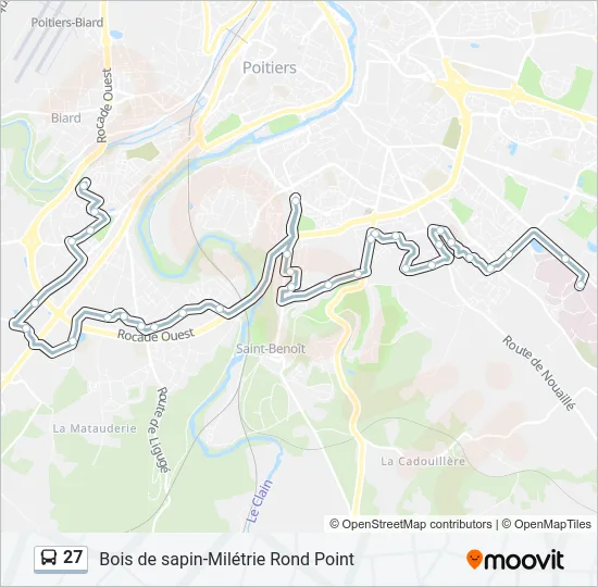 27 Bus Line Map
