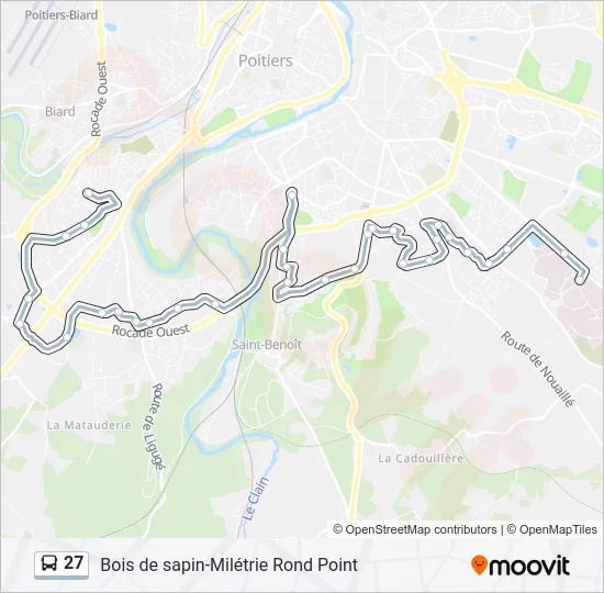 27 Bus Line Map