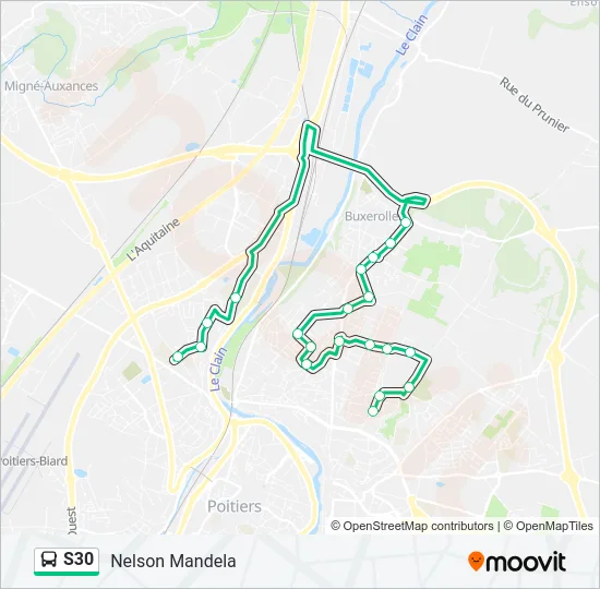 S30 Bus Line Map