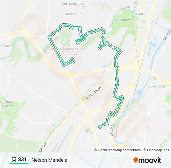 S31 Bus Line Map