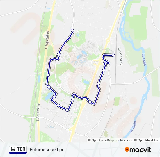TER Bus Line Map