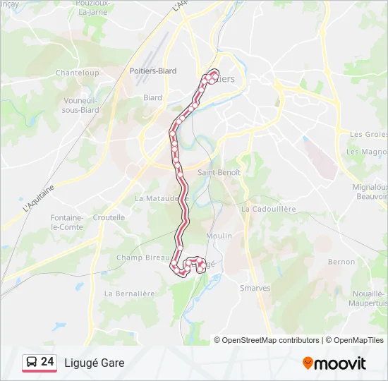 24 Bus Line Map
