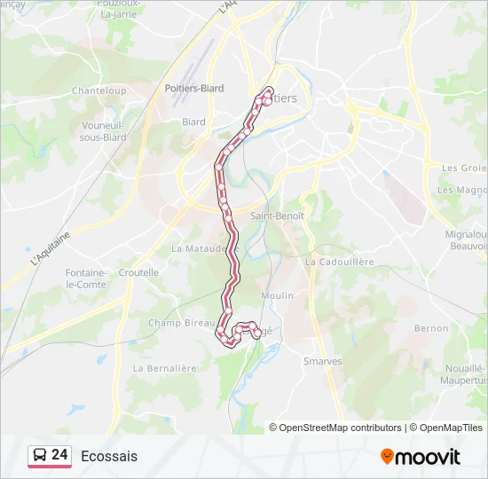 24 Bus Line Map