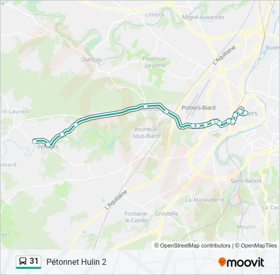31 Bus Line Map