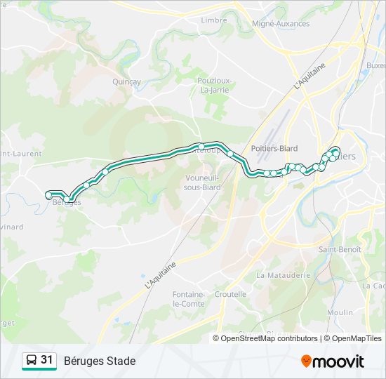 Mapa de 31 de autobús