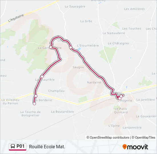 P01 Bus Line Map