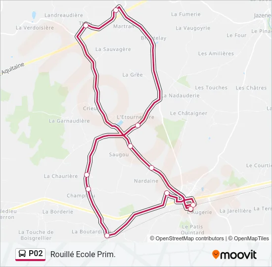 P02 Bus Line Map