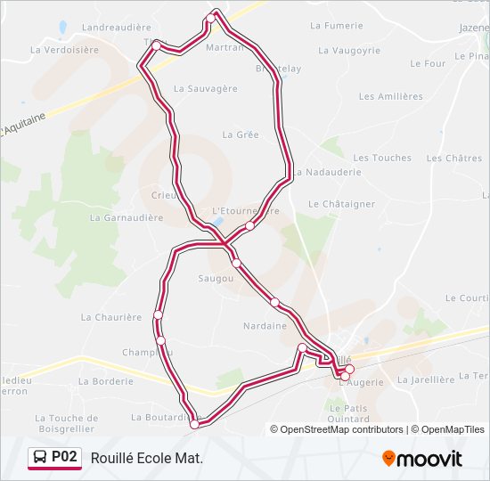 P02 Bus Line Map