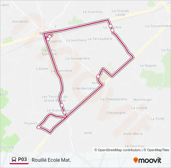 P03 Bus Line Map