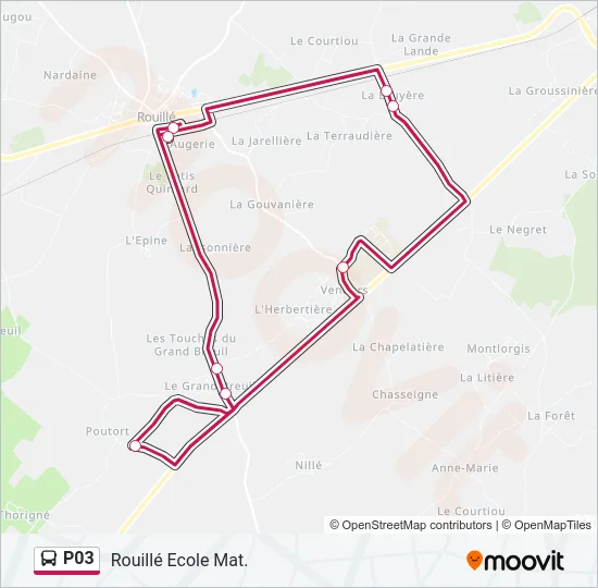 P03 Bus Line Map
