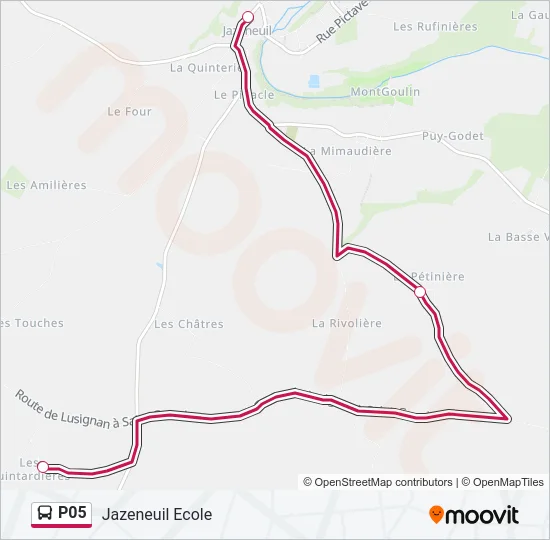 P05 Bus Line Map