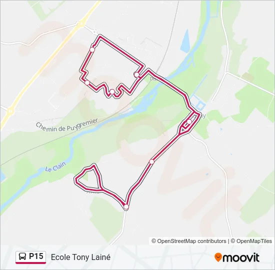 P15 Bus Line Map
