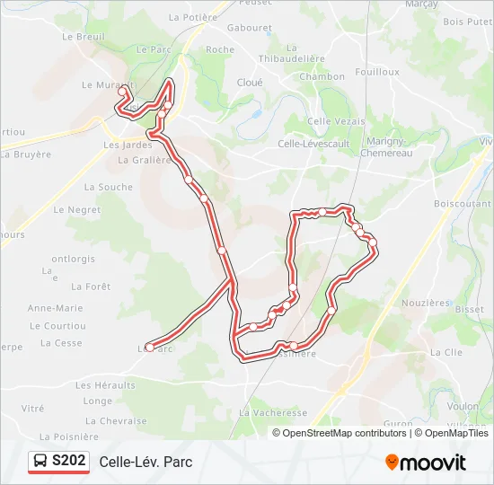 S202 Bus Line Map