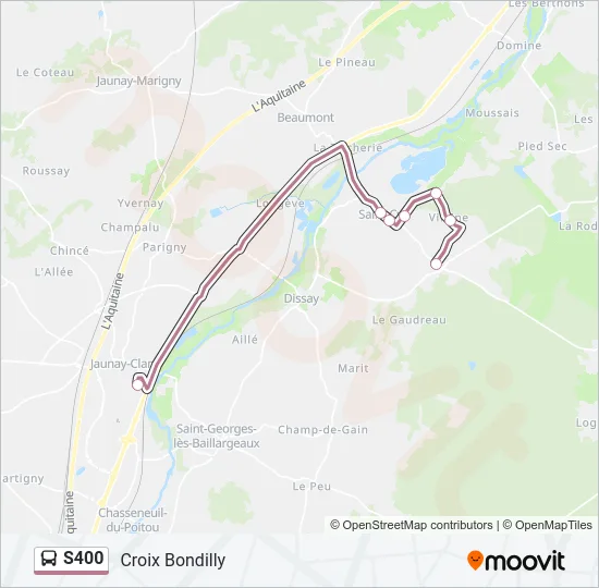 S400 Bus Line Map