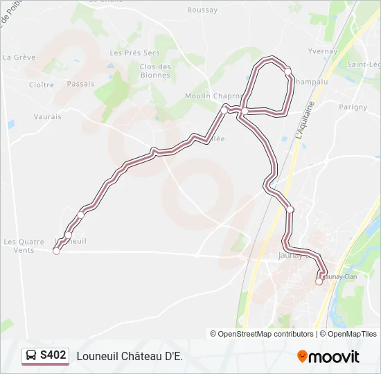S402 Bus Line Map