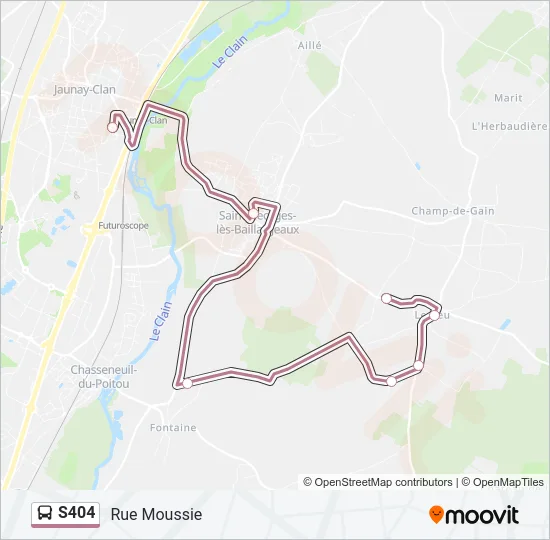 S404 Bus Line Map