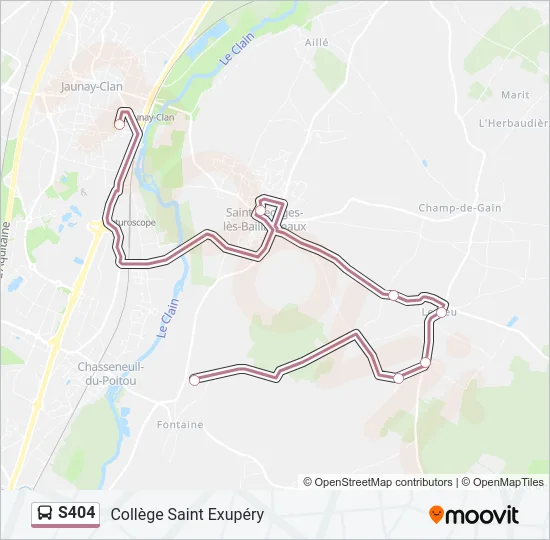S404 Bus Line Map