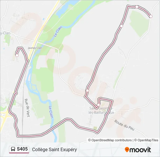 S405 Bus Line Map