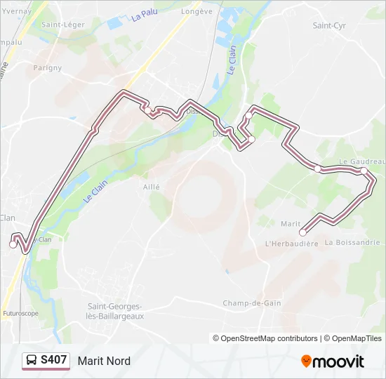 S407 Bus Line Map