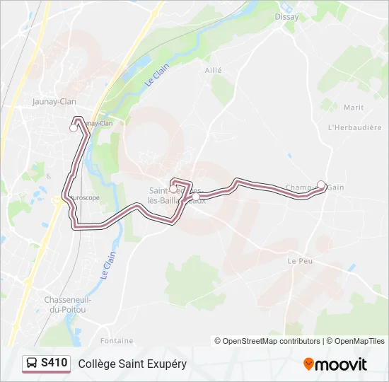 S410 Bus Line Map