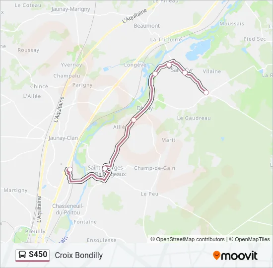 S450 Bus Line Map