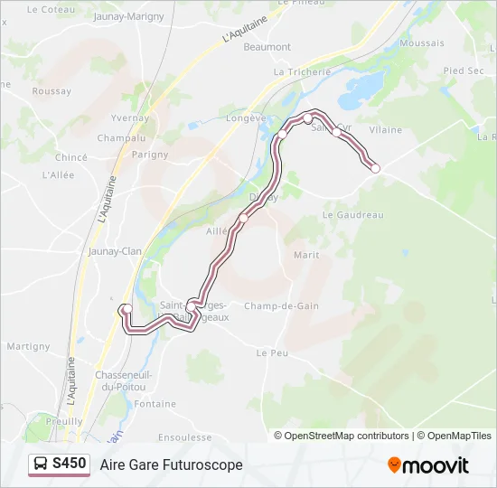 S450 Bus Line Map