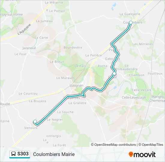 S303 Bus Line Map
