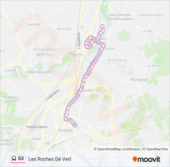S3 Bus Line Map