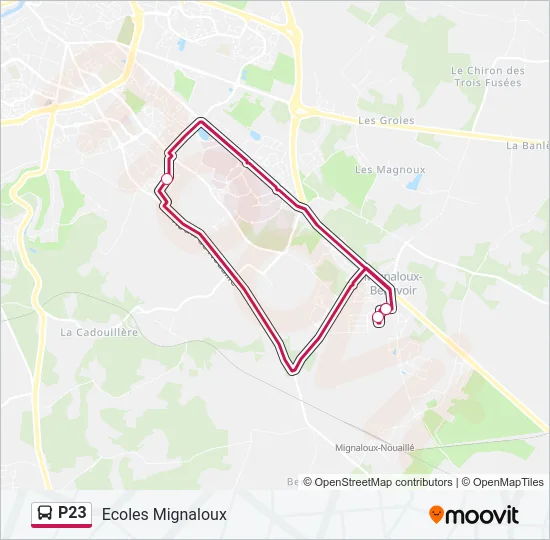 P23 Bus Line Map